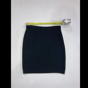 DKNY 100% wool skirt black